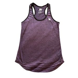 YOUNG LA PURPLE BLACK TANK TOP RACERBACK SIZE MED #1503
